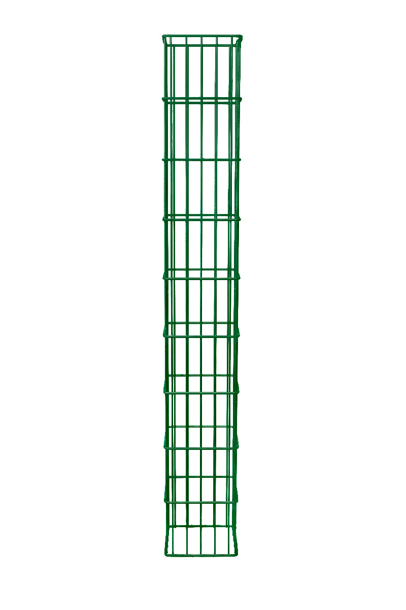 Gabionensäule-Einbetonieren-1400 mm-RAL 6005-1 Anschlussleiste