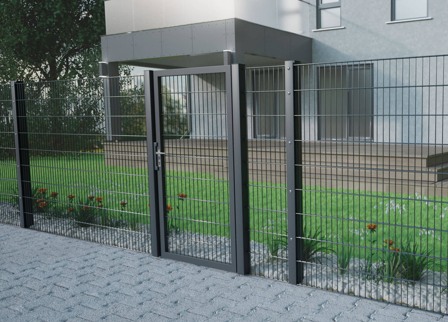 Doppelstabmattenzaun erhöhen wie geht das? Zaunbär
